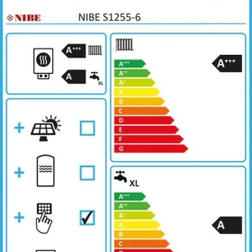 Wärmepumpe 6 kW Sole NIBE S1255-6 PC - S/W WP mit Warmwasser-Speicher u. Passivkühlung sofort lieferbar!