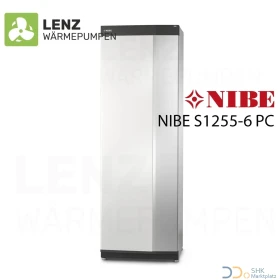 NIBE S1255-6 PC SOLE Wärmepumpe mit WW-Speicher und Passivkühlung