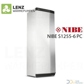 NIBE S1255-6 PC SOLE Wärmepumpe mit WW-Speicher und Passivkühlung
